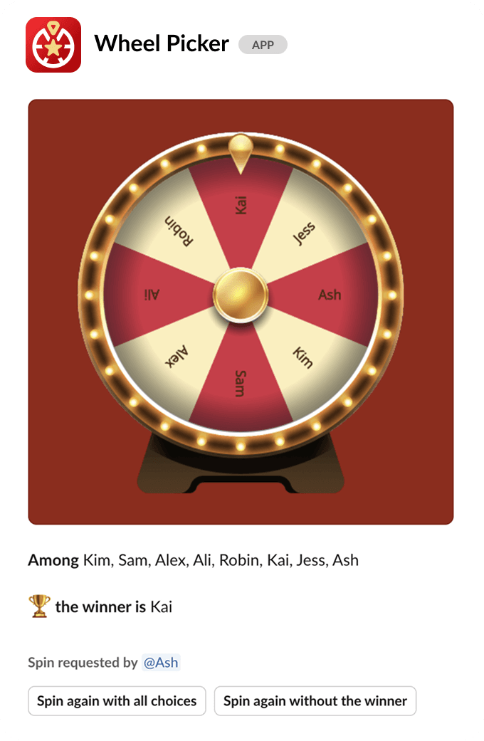 Quick selection with Wheel Picker